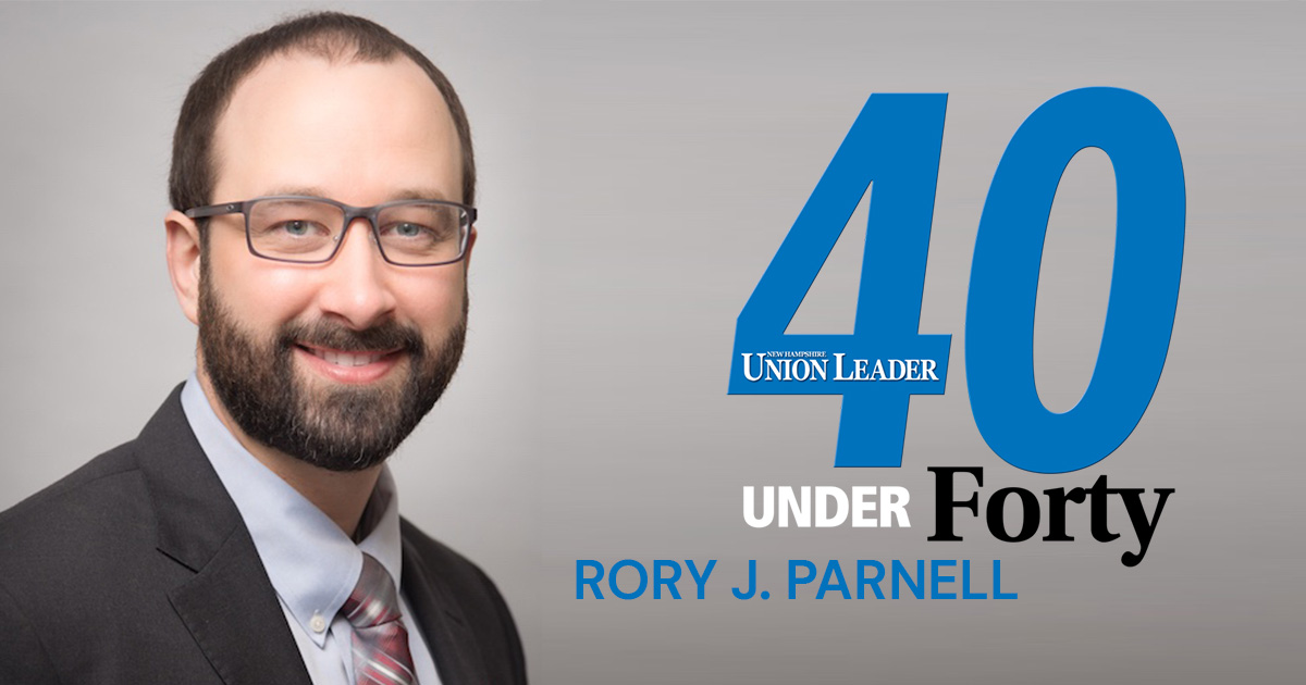 Rory J. Parnell Named New Hampshire Union Leader Top 40 Under 40