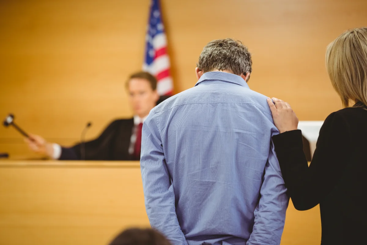 sentencing in court